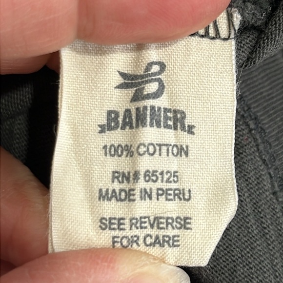 KU Jayhawks Men's Long Sleeve T Shirt Size L Banner Supply Co Retro Cotton Flaw - Picture 9 of 12